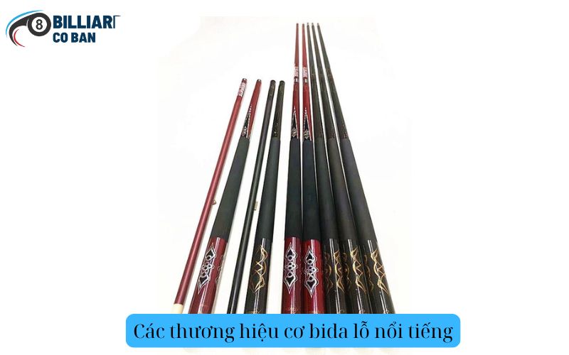 Các thương hiệu cơ bida lỗ nổi tiếng (1)