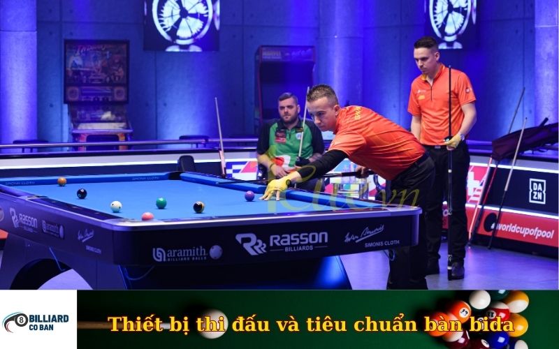 Thiết bị thi đấu và tiêu chuẩn bàn bida